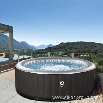 Round inflatable spa pool whirlpool massage spa hot tub